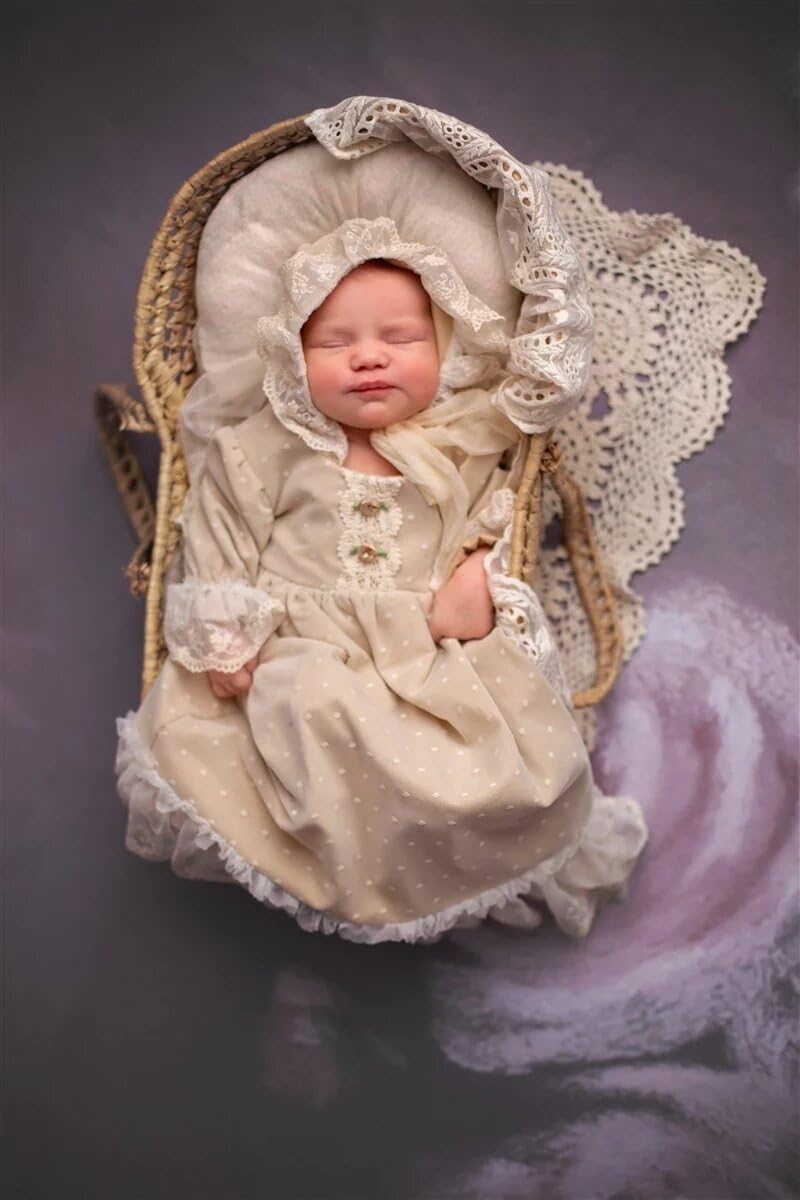 Haute Baby Emma Grace Newborn Girl Take Me Home Gown Multicolor