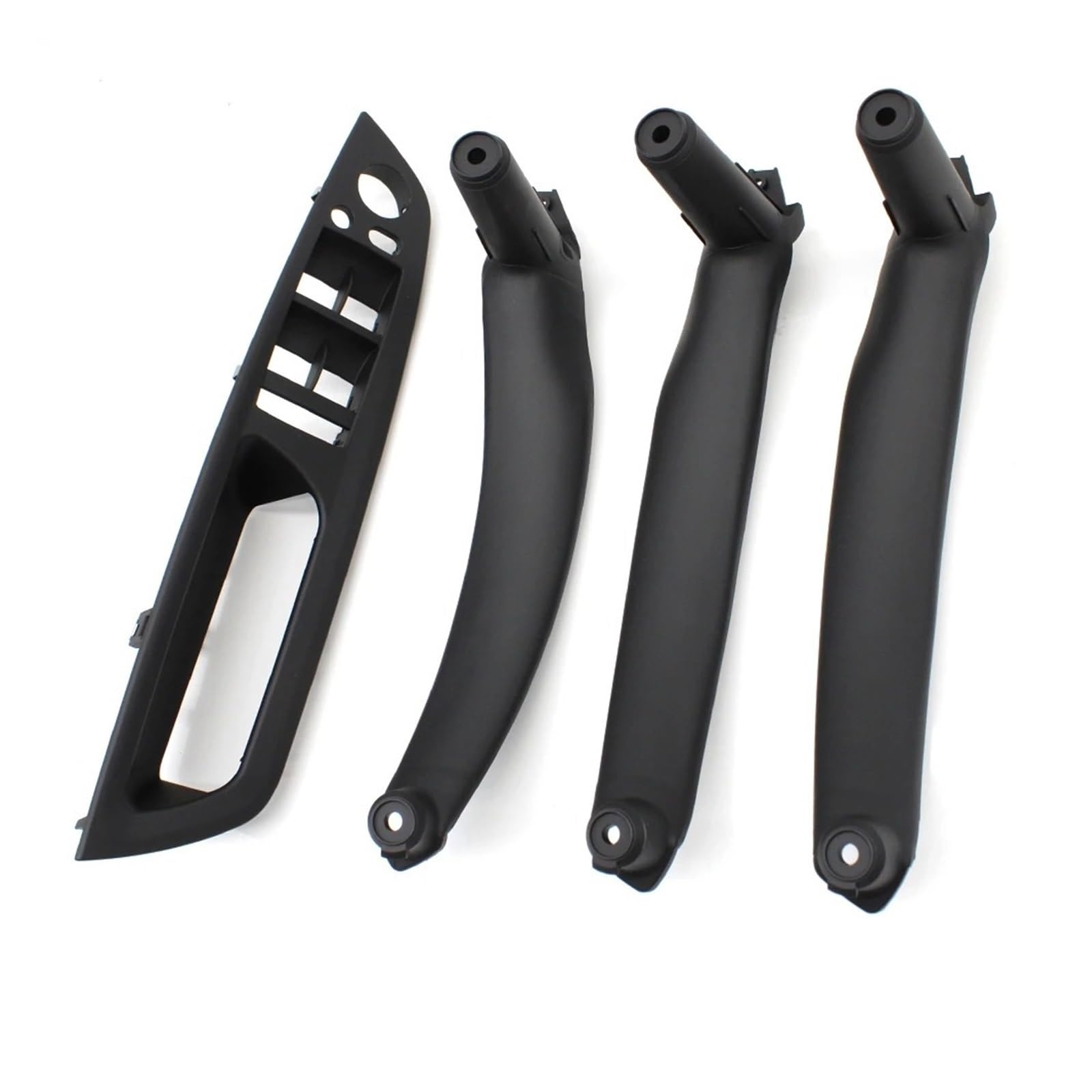 HTUHBCX Interior Door Handle for X5 for X6 E70 E71 2007-2013 LHD RHD 4PCS Set Inteior Door Pull Handle Kit Replacement Parts(LHD Set Black)