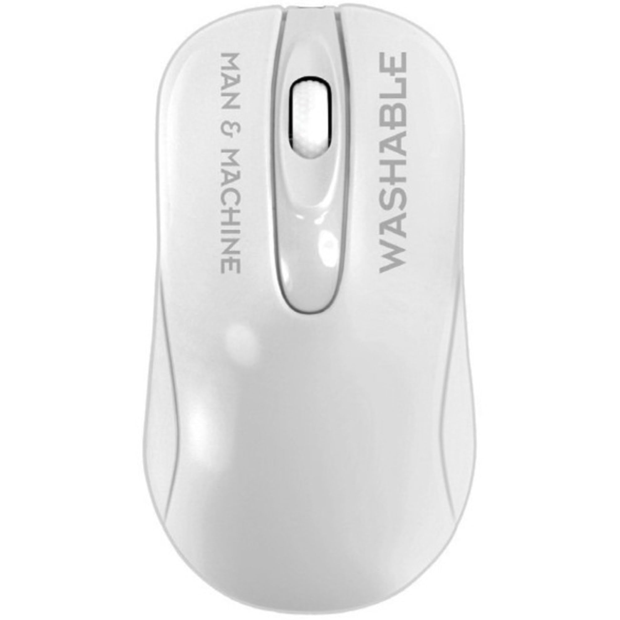 Man & Machine C Maus (kabellos, optisch, kabellos, Funkfrequenz, 2,4 GHz, USB, 1000 dpi, Scrollrad, 2 Tasten) Weiß