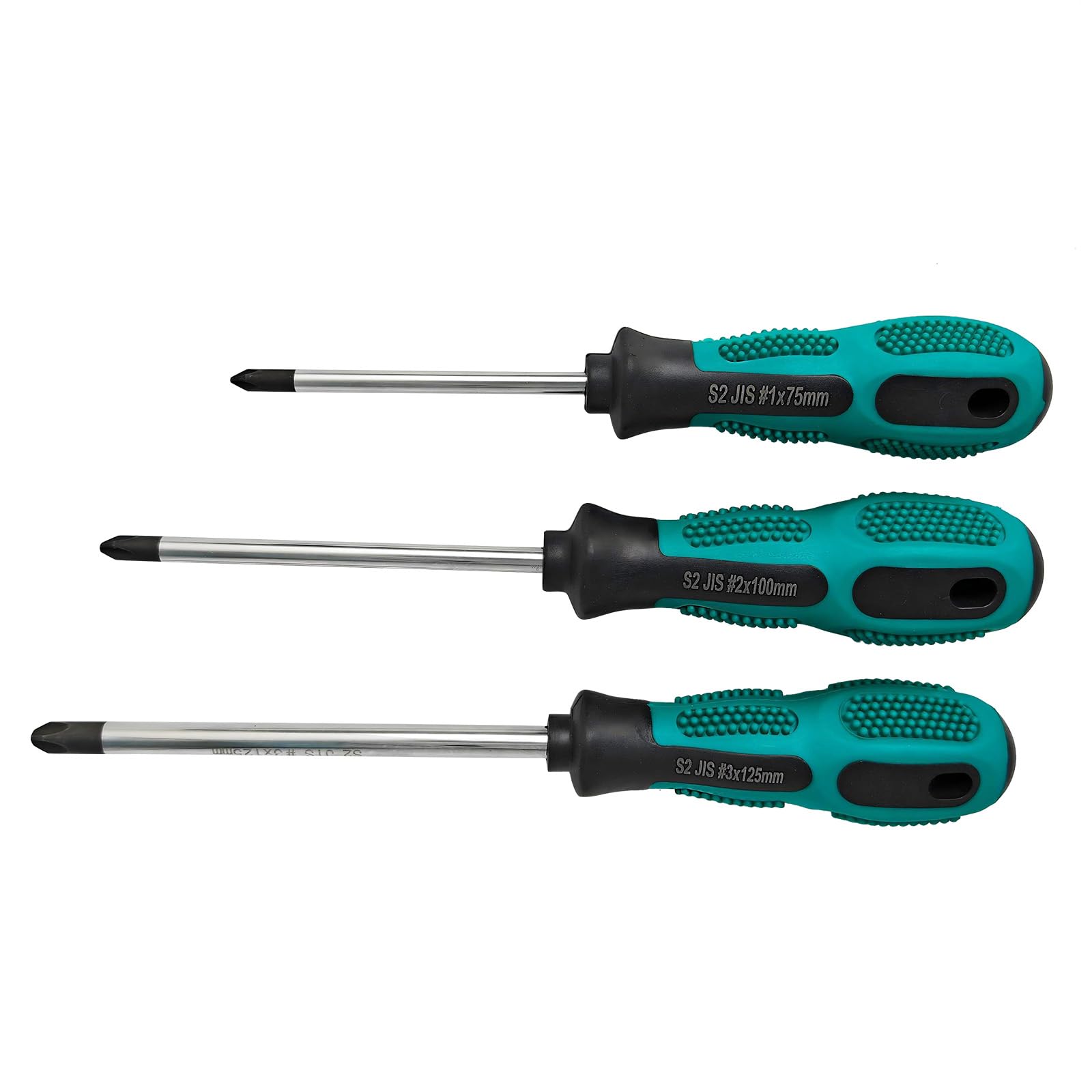JIS Screwdriver Set (3Pcs) – Professional JIS #1#2#3 Drivers, Magnetic Tips, S2 Alloy Steel, Meets Japanese Screw Standard, Designed for Japanese Motorcycles, Cars,Bicycles & Industrial Equipmen