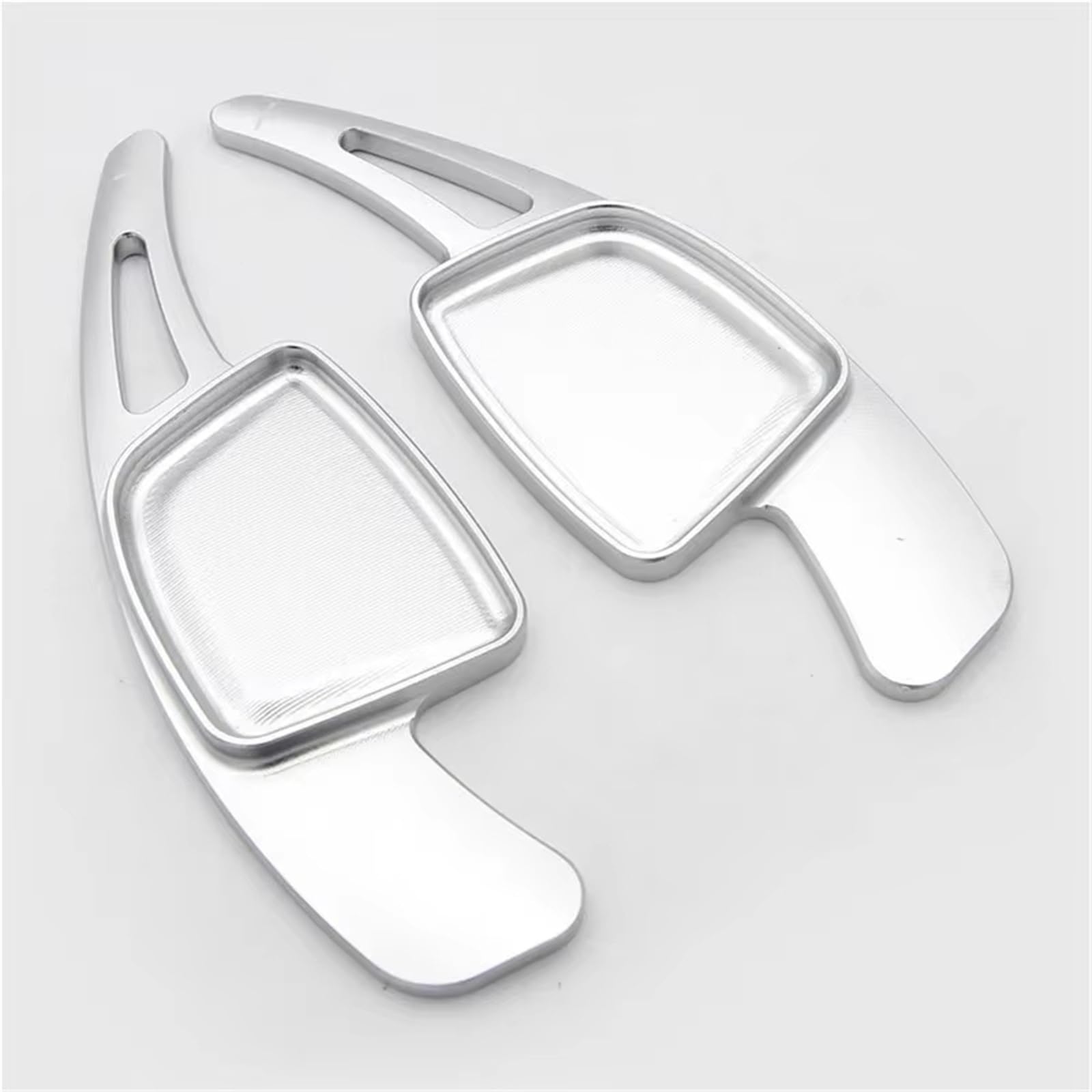 BWWIEZRS Compatible with A6L C8 A8 2019 2020 2021 A7 4KA 2019-2020 A4L S4 S5 2020 Steering Wheel Shift Paddle Shifter Shifter Paddle Shift Extension Shift Paddles(Silver)