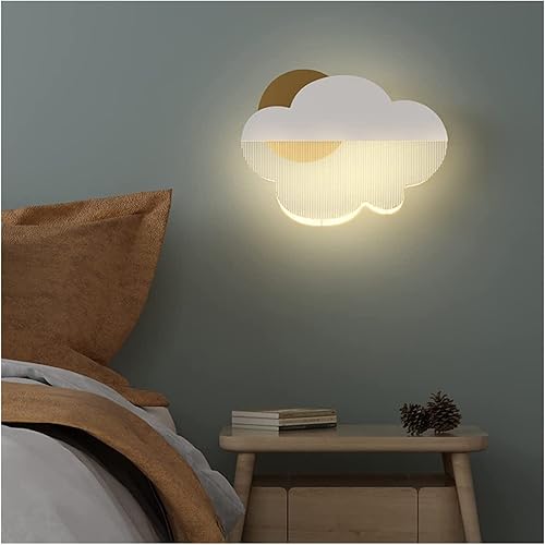 Miniatura 6 de Lámpara de pared para habitación de los niños, aplique de pared LED en forma de nube, lámpara de dormitorio de niños, lámpara de noche de dibujos