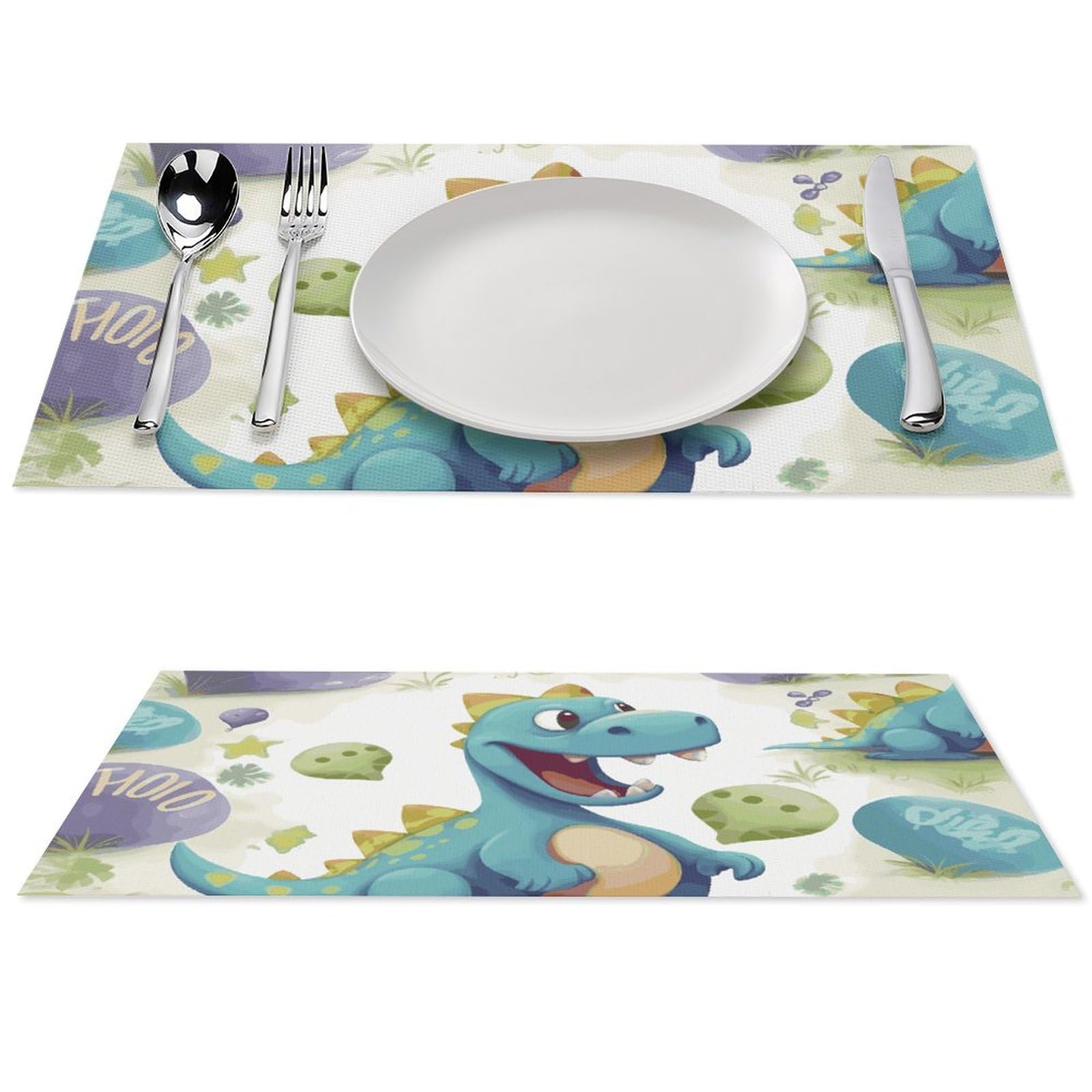 Sets de table mignons lavables pour éliminer les taches de cuisine
