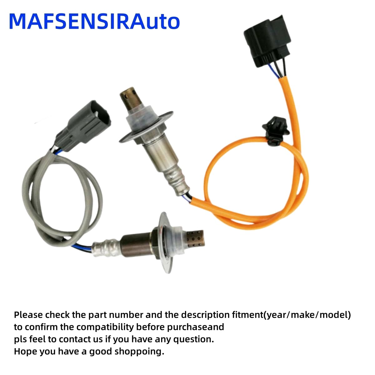 2Pcs Up&Downstream 234-9123 234-4445 Air Fuel Ratio Oxygen Sensor O2 Sensor AFR Sensor Compatible with Subaru Legacy Forester Outback Saab