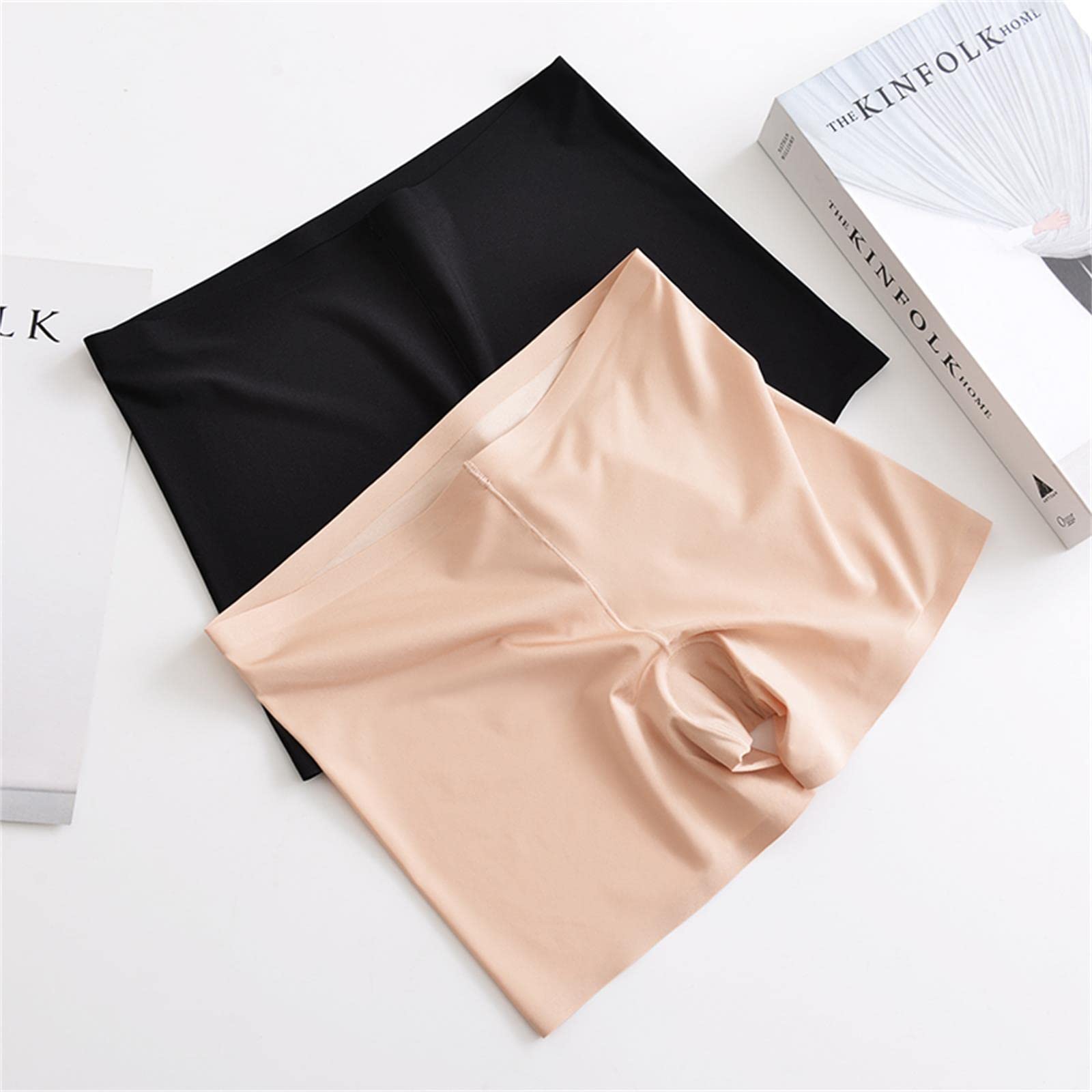 UKKO Slip Donna 4XL Plus Size Sicurezza per Le Donne Seamless Seamless Black Tracker Boxer Boxer Slip 3 Pezzi