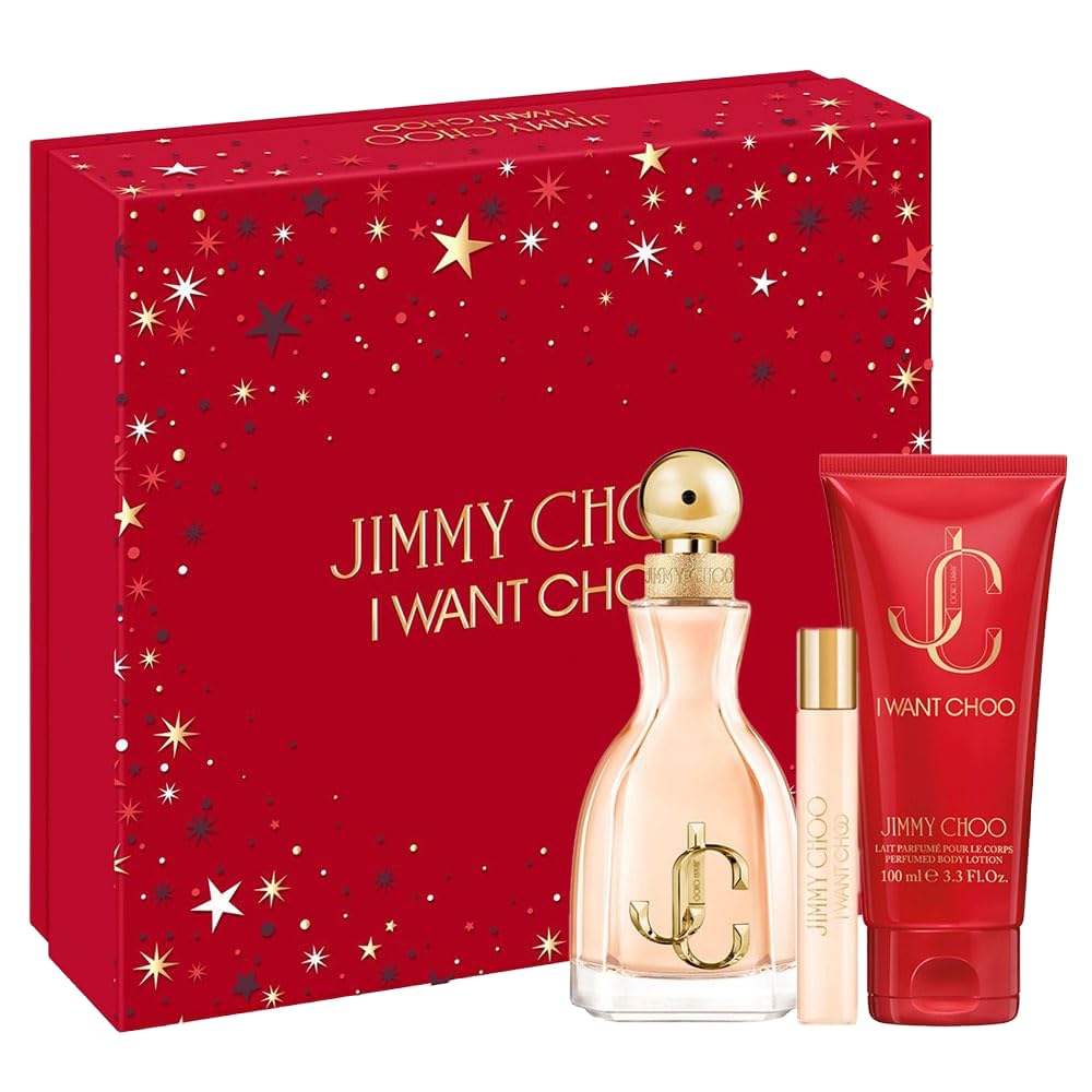 Jimmy Choo I WANT CHOO 3 PIECE GIFT SET - 3.3 OZ EAU DE PARFUM