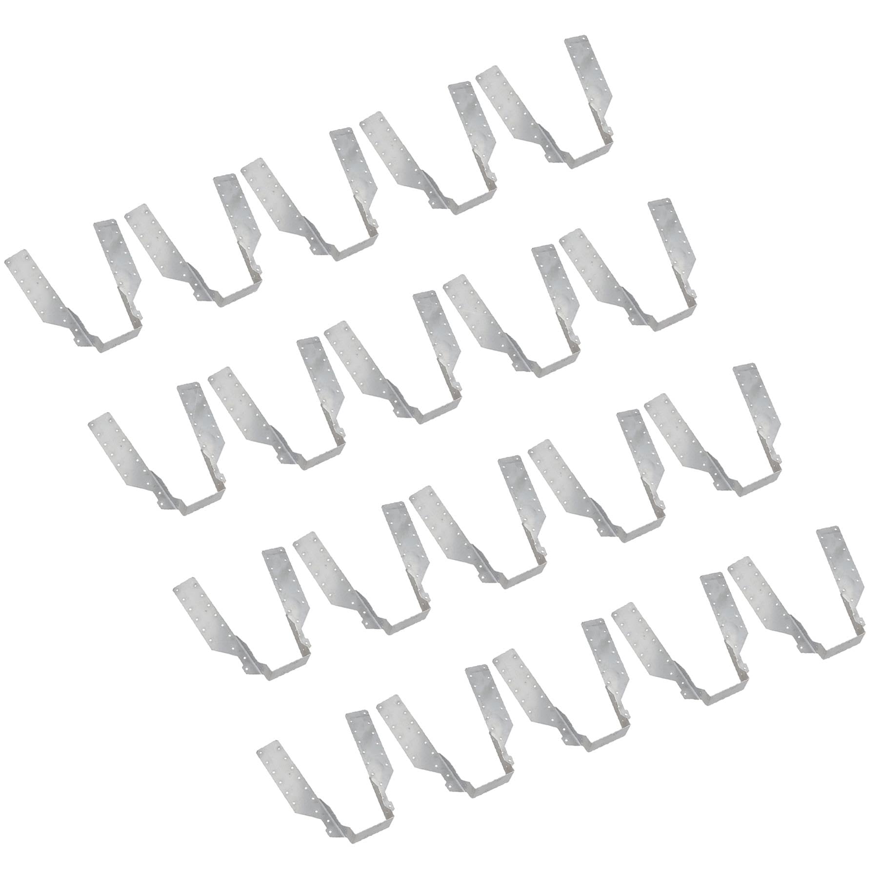 Stainless Steel Hanger Wood Joist Support Fixings Loft Beam Holder 75mm 20pc