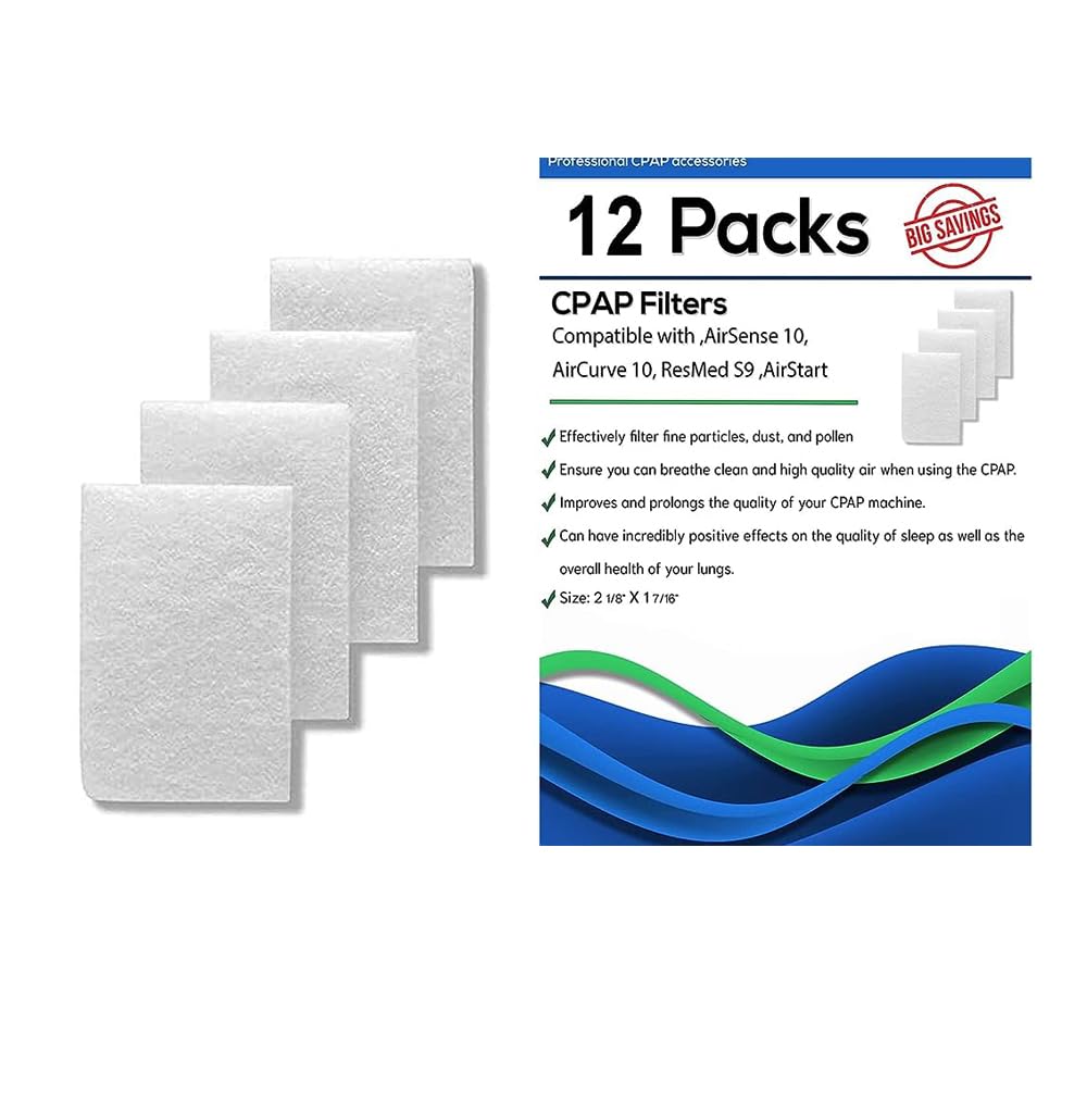 CROSSMED 12 Pack Of Cpap Filters Compatible To Airsense 10-Aircurve 10-S9-Airstart (B0B4SF611F) Amazon Price History, Amazon Price Tracker