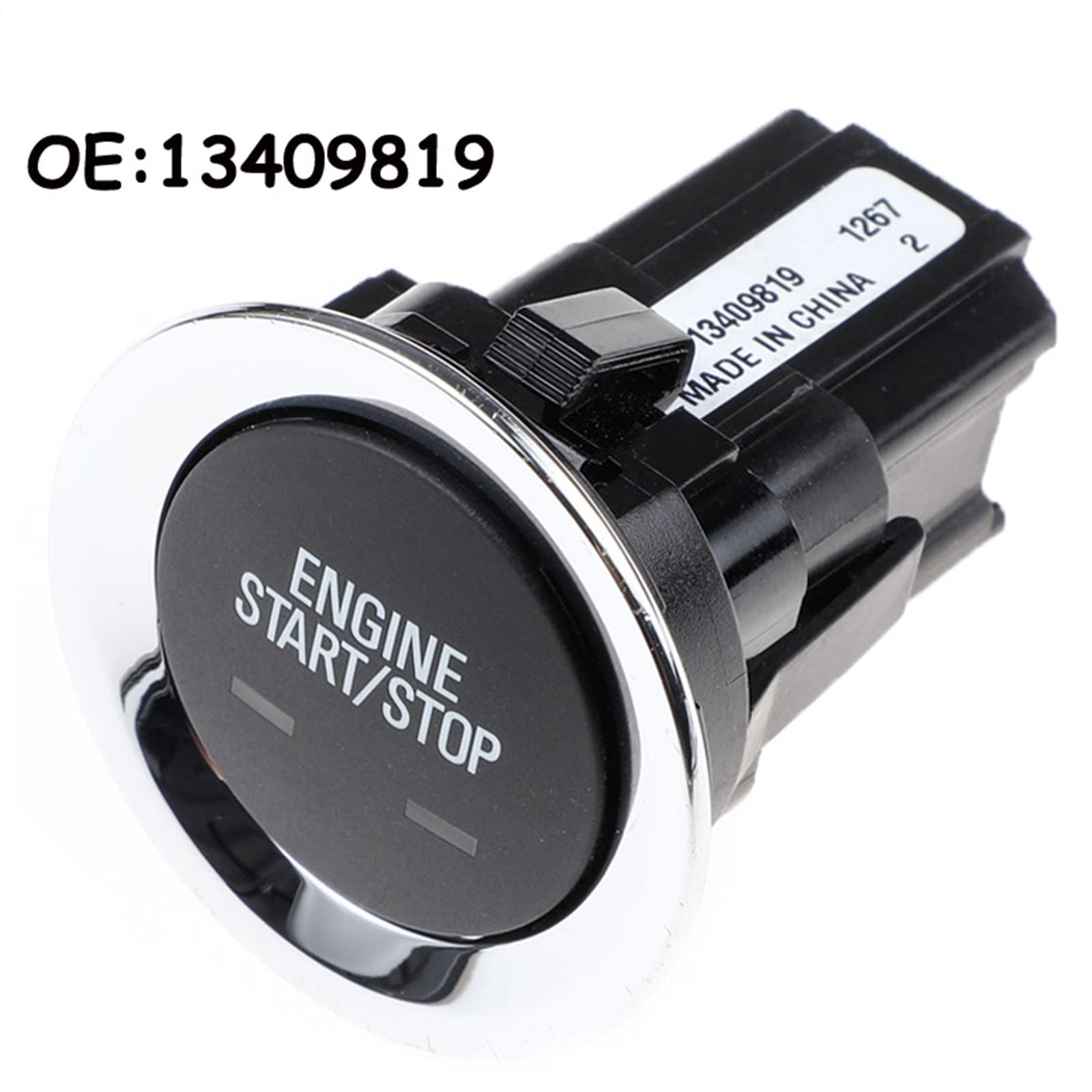Interruptor de encendido de arranque/parada de motor de accesorios automáticos con embellecedor cromado 13409819 1 Uds