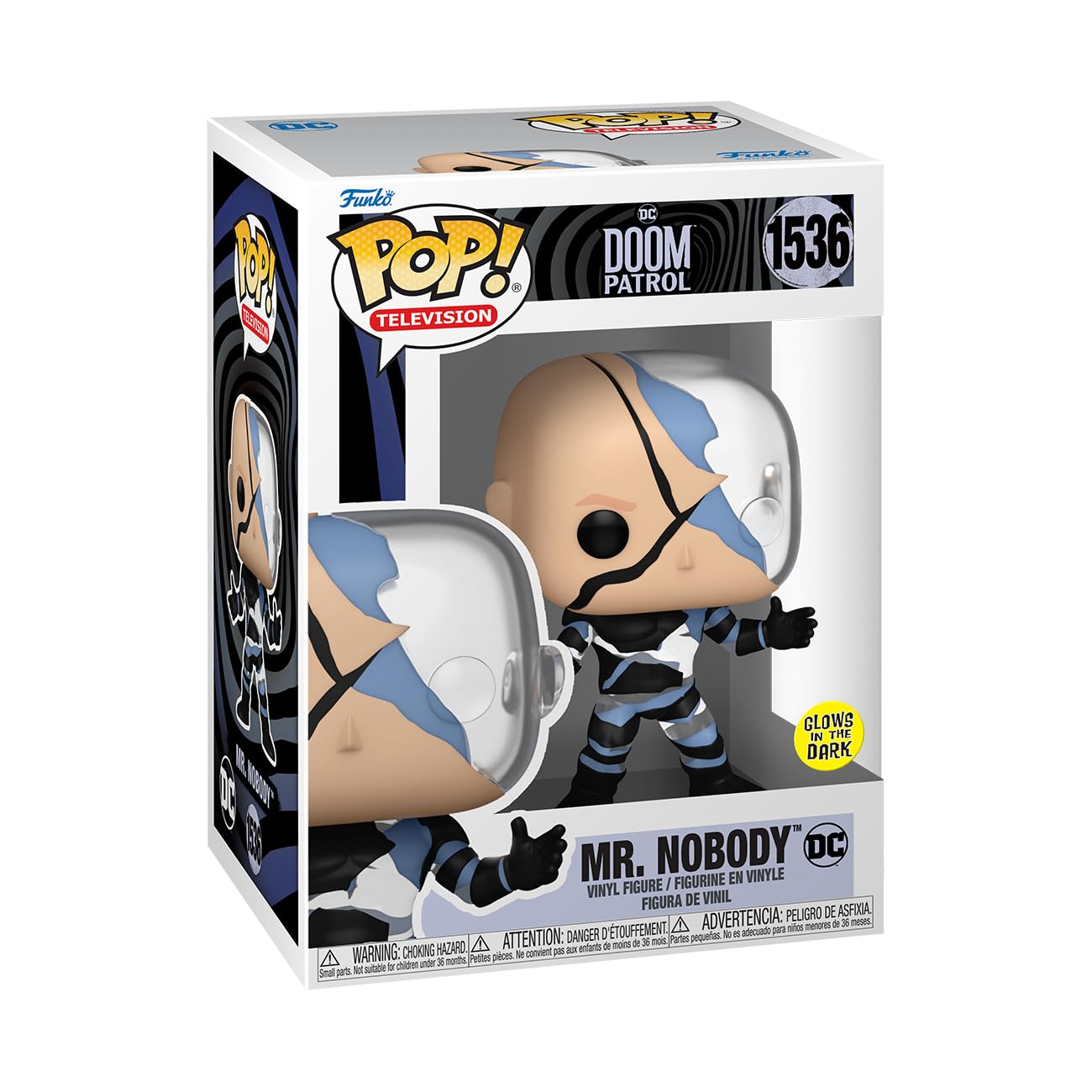 Funko POP! TV: Doom Patrol - Mr. Nobody - Glow in The Dark - Collectable Vinyl Figure - Gift Idea - Official Merchandise - for Kids & Adults - TV Fans