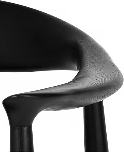 Miniatura 5 de Tomile Silla de comedor tapizada Kennedy, sillas de cocina y comedor modernas de mediados de siglo con asiento acolchado de piel sintética, codo