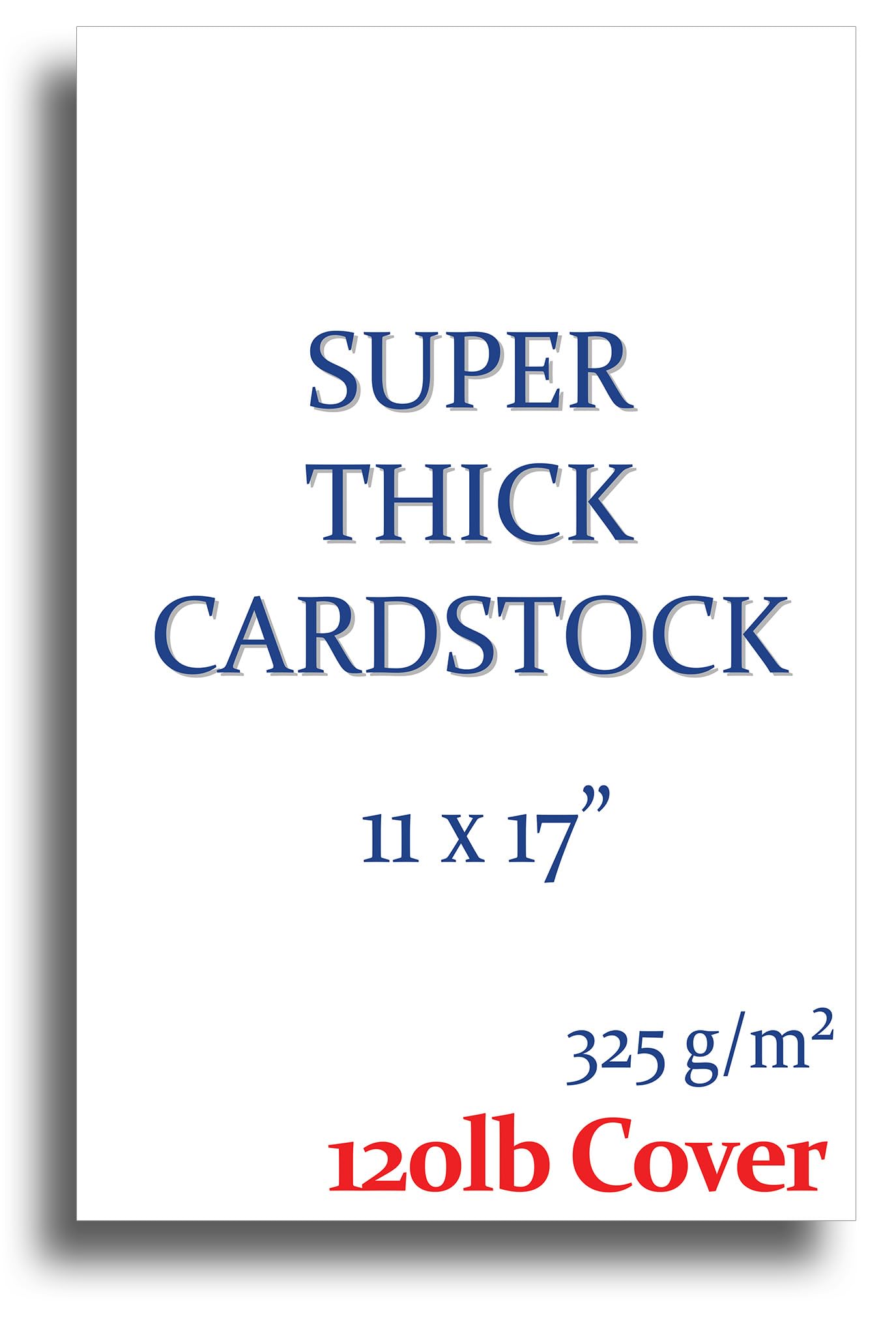 Super dicker Karton für Tintenstrahl- oder Laserdrucker, 54,4 kg, 27,9 x 43,2 cm, für Tintenstrahl- oder Laserdrucker, 100 Blatt, schweres Druckerpapier, mattes Finish, weiß, ideal für Karten,