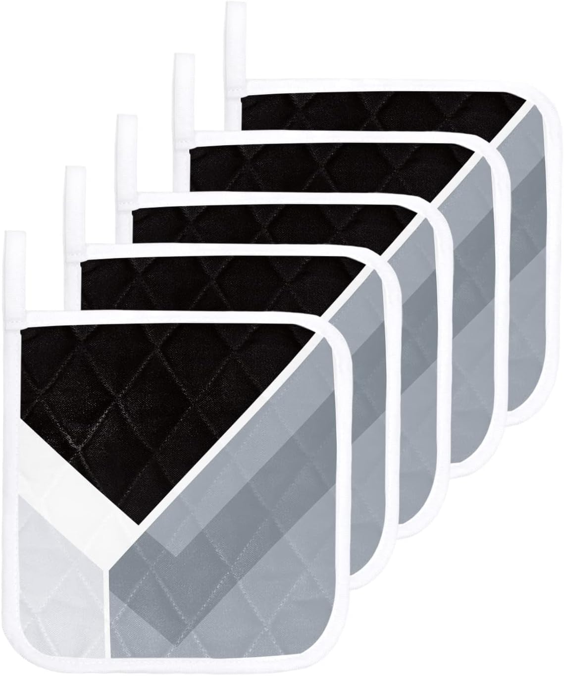 Grey Abstract Art Modern Geometric Pot Holders for Kitchen