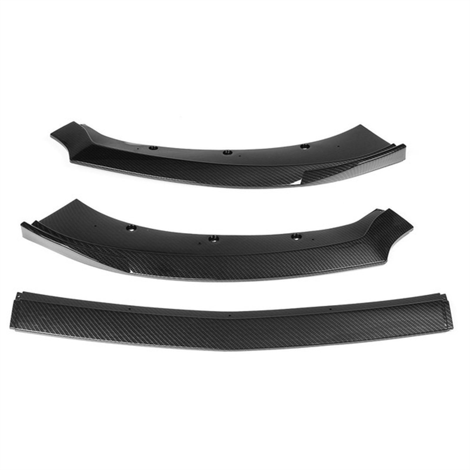 Przedni Zderzak Samochodowy Splitter Dyfuzor Spoiler Zderzak Body Kit 3 Sztuk Wygląd Włókna Węglowego Dla Forda Dla Mustanga 2015 2016 2017 Frong Lip samochodowy zderzak Splitter dyfuzor (Colo