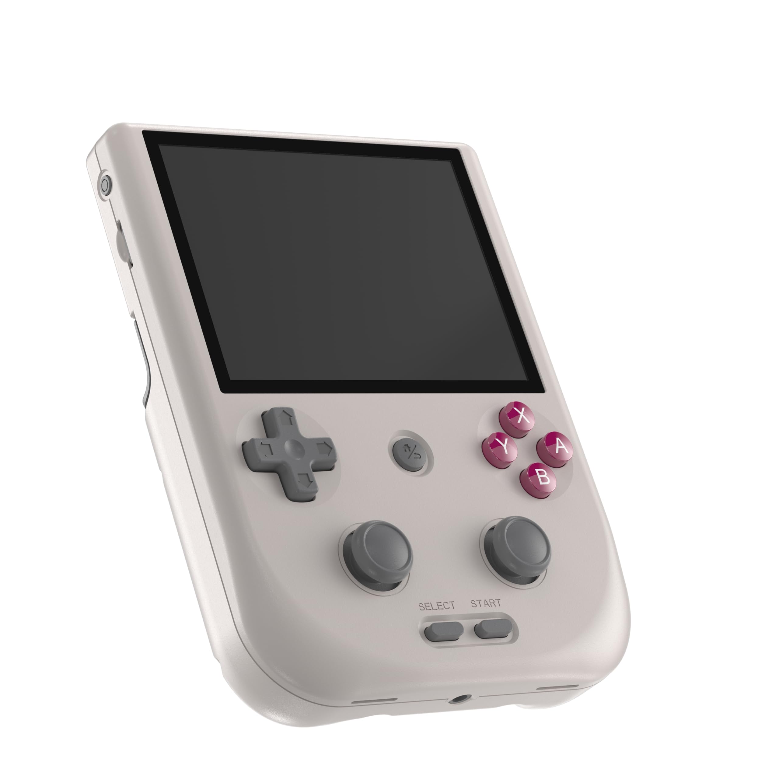RG405V - Consola de juegos de mano retro, pantalla IPS de 4.0 pulgadas, sistema Android integrado, tarjeta TF de 128 G, batería de 5500 mAh, sin soporte de juegos (gris)