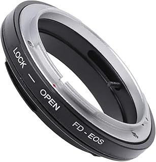 NATEFEMIN Camera Lens Mount Adapter, FD Lens to EOS EF Camera Adapter for Canon