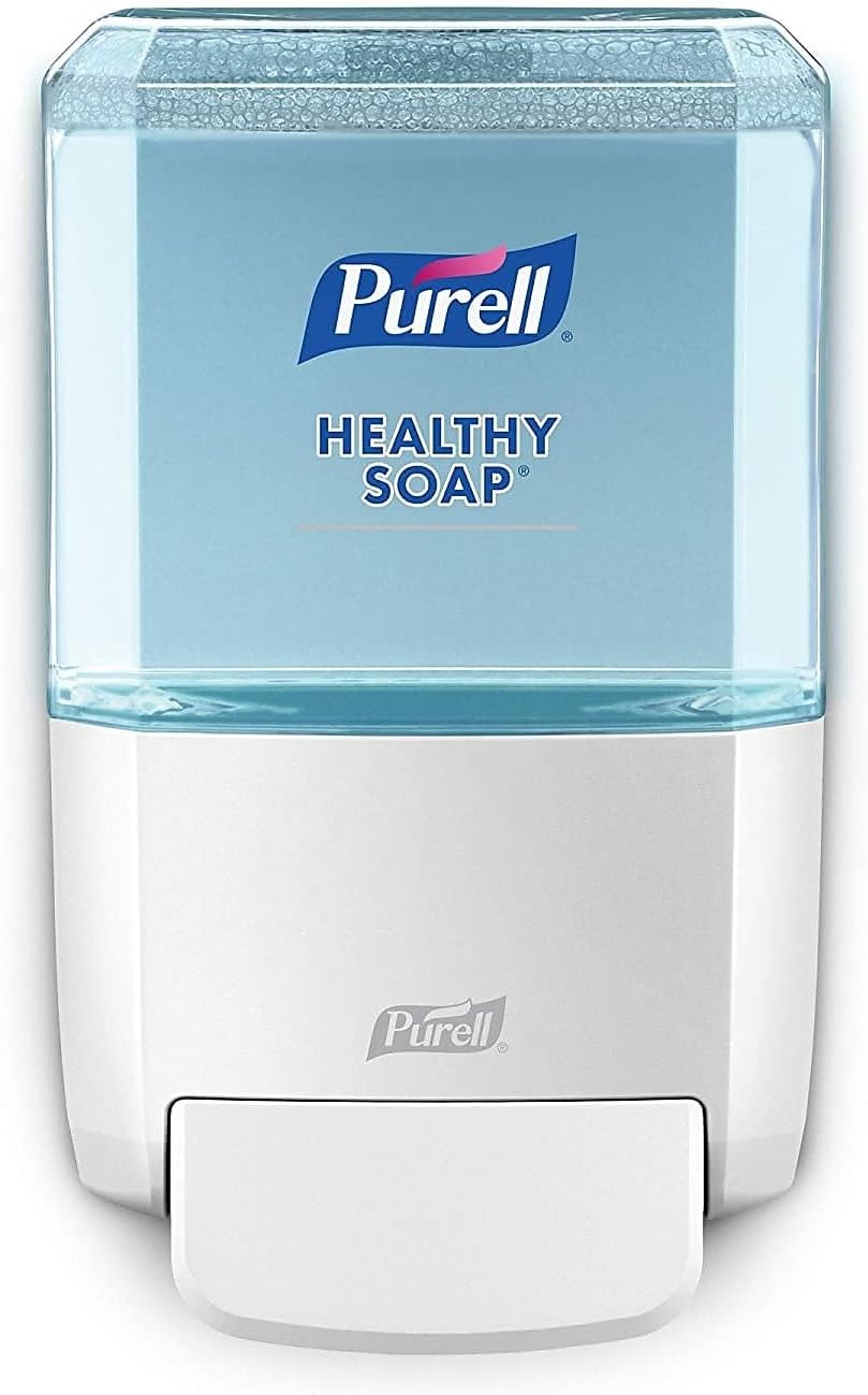 ES4 Manual Wall-Mounted Hand Soap Dispenser, White, Compatible with 1200 mL PURELL Brand HEALTHY SOAP Refills (Pack of 1) - 5030-01 - Manufactured by GOJO, Inc.