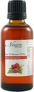 Naturra Wild Rose Oil Rosehip Seed Oil Organic Cold Pressed 50 ml Glass Unrefined