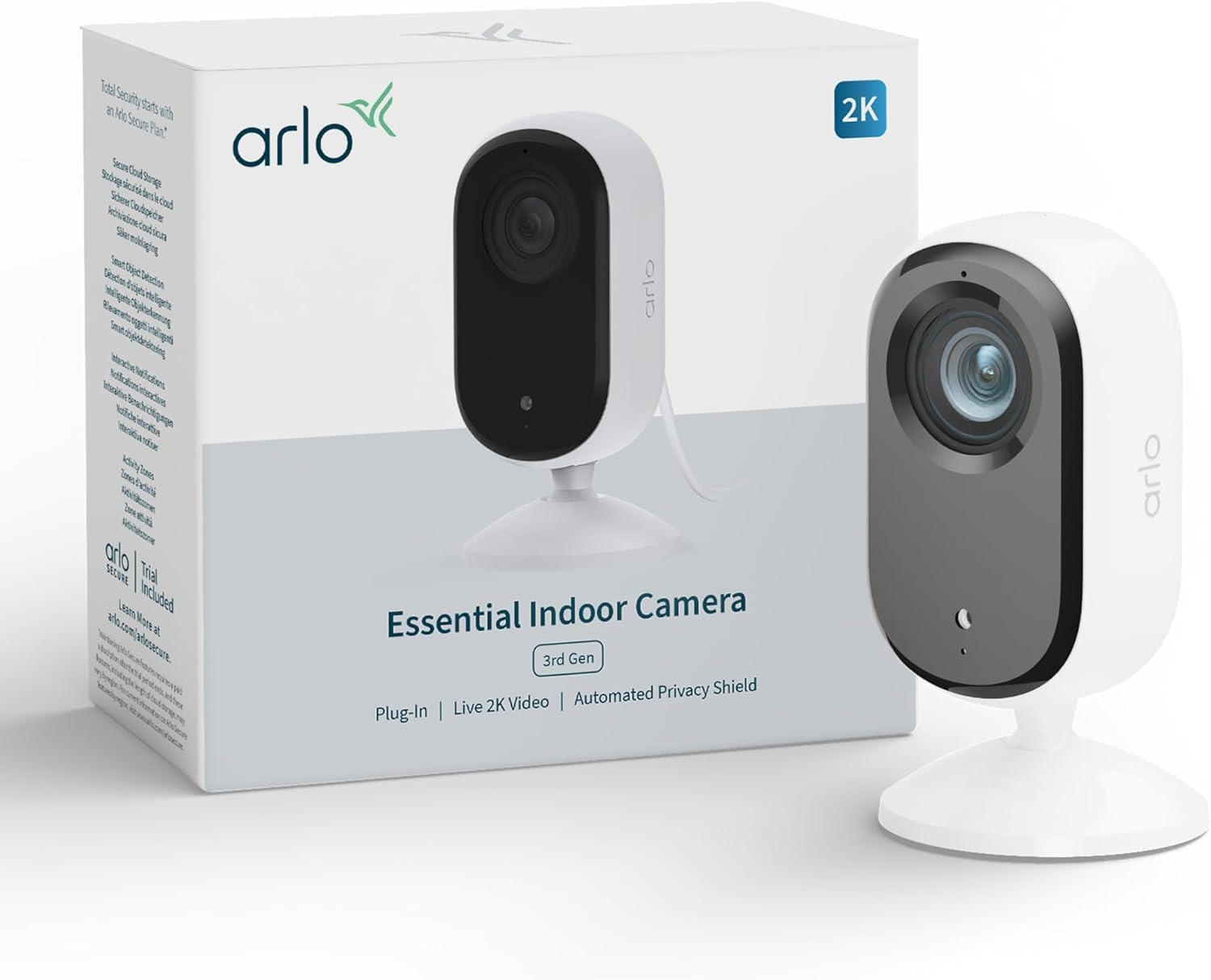 Arlo Essential 3 2K Indoor Single Camera