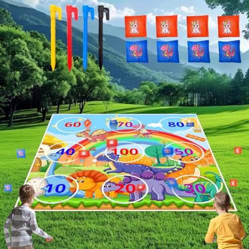 Jeu de lancer sûr pour enfants, jeux d'intérieur, jeux d'extérieur, jeux de pelouse, jeux de jardin - Idéal pour les enfants et les adultes à partir de 3 ans, cadeau pour garçons et filles