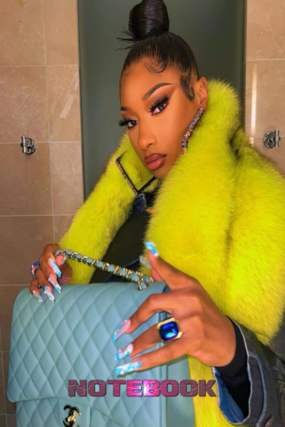 Notebook : Megan Thee Stallion Notebook Wide Ruled Lined Paper Journal Diary, Thankgiving Notebook for Students , Home or Work #273