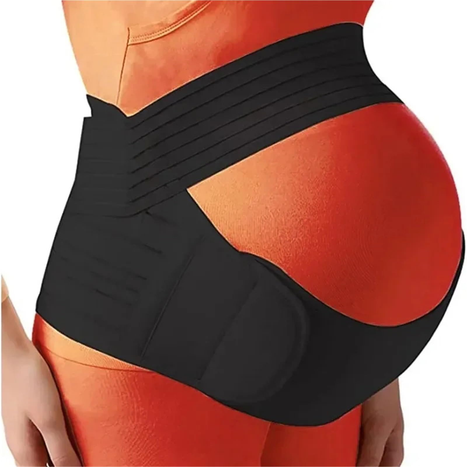 Bandas De Soporte Pélvico Faja de soporte for el vientre for embarazadas, cinturón ajustable for la espalda, protector cintura for maternidad(WHITE,XL (90-120cm))