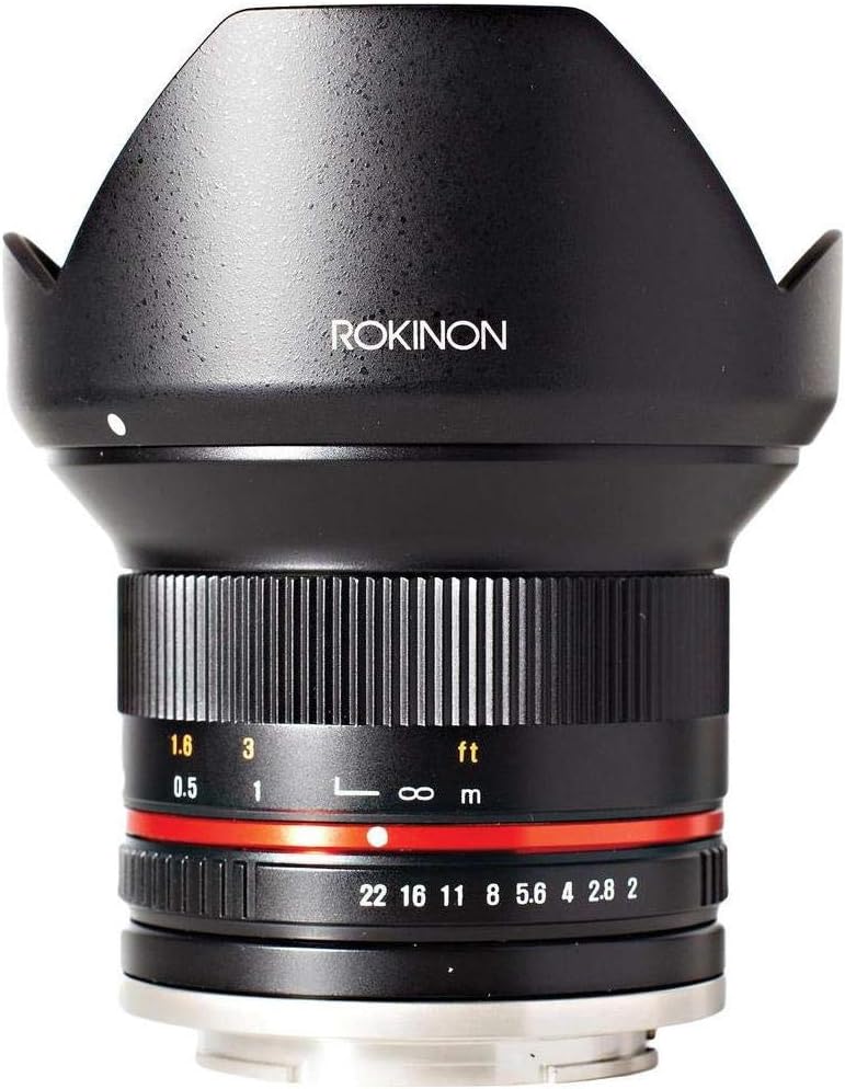 Rokinon 12mm f/2.0 NCS CS Lens Manual Focus Lens Canon M Mirrorless Camera Mount Rokinon 12mm f/2.0 NCS CS Lens Manual Focus Lens Canon M Mirrorless Camera Mount