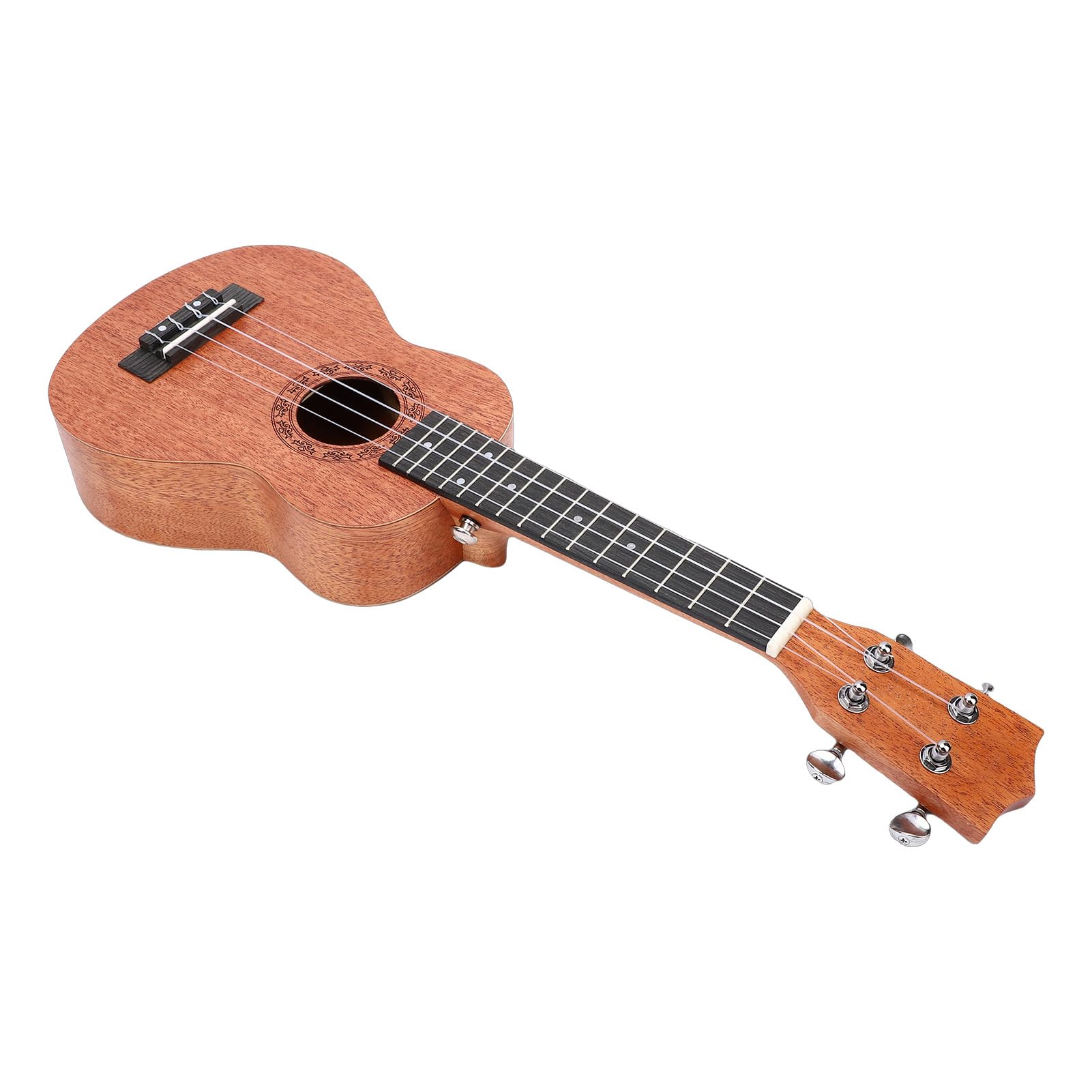 VGEBY Ukulele, Kit per Principianti a 4 Corde in Mogano da 21 Pollici con Plettri per Capotasto Accordatore per Viaggi di Bambini e Adulti