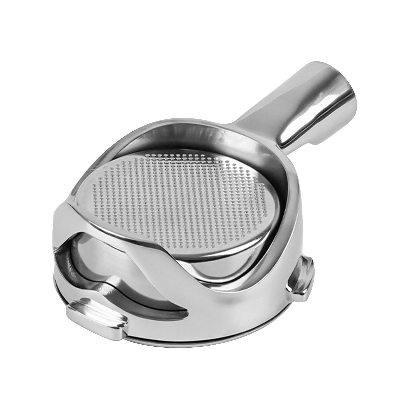 Portafiltro de Café Accesorio de Máquina de Espresso Filtro Repuesto de Acero Inoxidable Sin Fondo Reutilizable Adecuado para Hogar Cafetería, con cesta de filtro, tal como se describe
