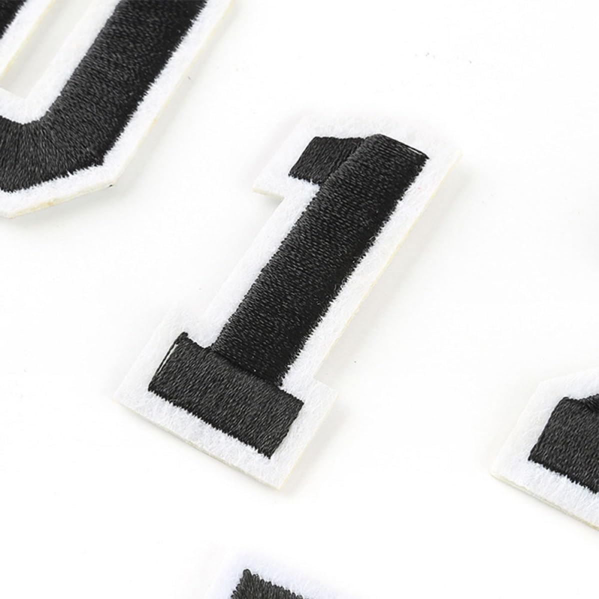 10pcs 9 Number Embroidery Patch for Black Cloth Sewing Aid image 2