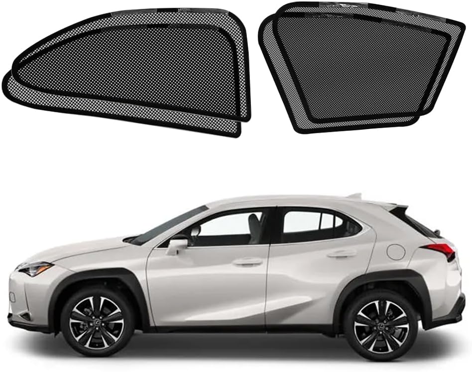 BWEN Car Window Shades Fit for Lexus UX 2019-2024,Rear Side Window Sun Shade for Privacy and Sun Protection for Napping Camping Travel,4PCS