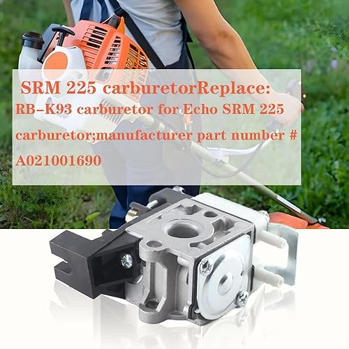 Miniatura 3 de ZHRANXZ SRM 225 Carburetor for Echo GT225 GT225L PAS225 PE225 SHC225 SRM225 SRM225U RB-K93 Trimmer Premium Weed Eater Edger Carb with Tune Up Kit