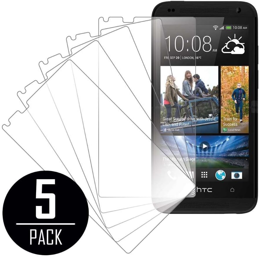 HTC Desire 610 Screen Protector Cover, MPERO Collection 5 Pack of Clear Screen Protectors for HTC Desire 610