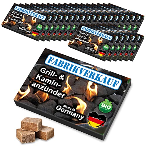 FLAMMBURO FABRIKVERKAUF (24 Schachteln) Anzündwürfel aus Holz...