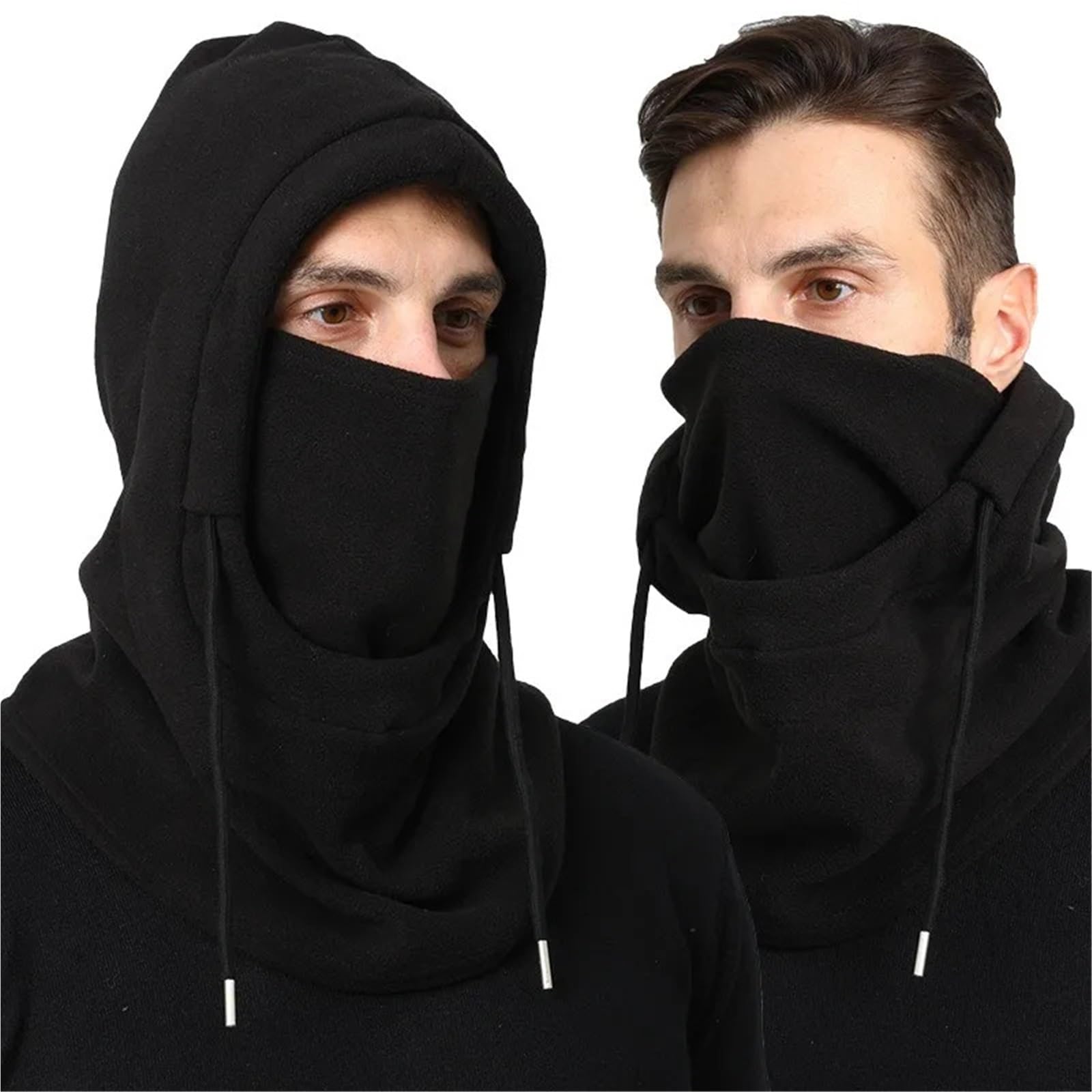Gorro pasamontañas Gorro con máscara para la Cara para Invierno al Aire Libre Hombres Mujeres máscara de esquí a Prueba de Viento térmico Polar Sombrero Cuello