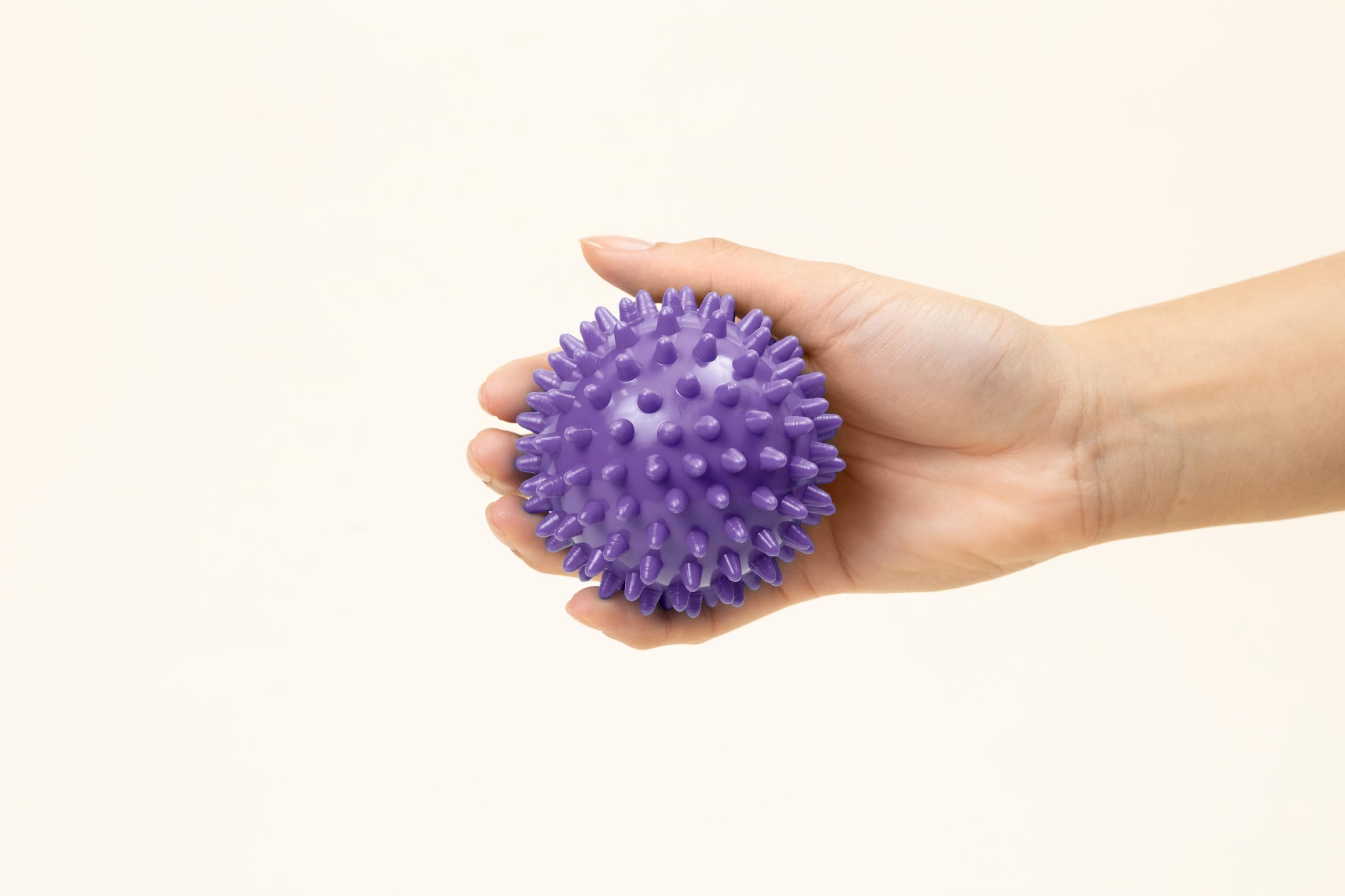 unitedessentialgoods Massage Ball Kit for Myofascial Trigger Point Release & Deep Tissue Massage - Set of 6 - Large Foam/Small Foam/Lacrosse/Peanut/Spiky/Hand Exercise Ball (Purple) 8