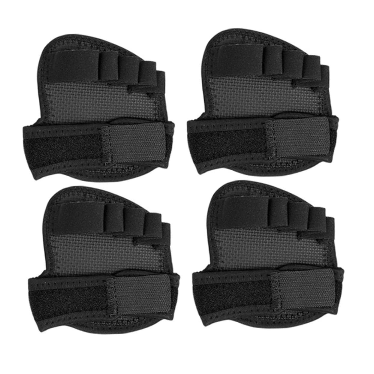 ERINGOGO 2Pairs Breathable Half Toe Socks with Supple Forefoot Cushions of Comfortable Black Yoga Socks for Ballet Dancing Thicken Design for Pressure Relief and Stability