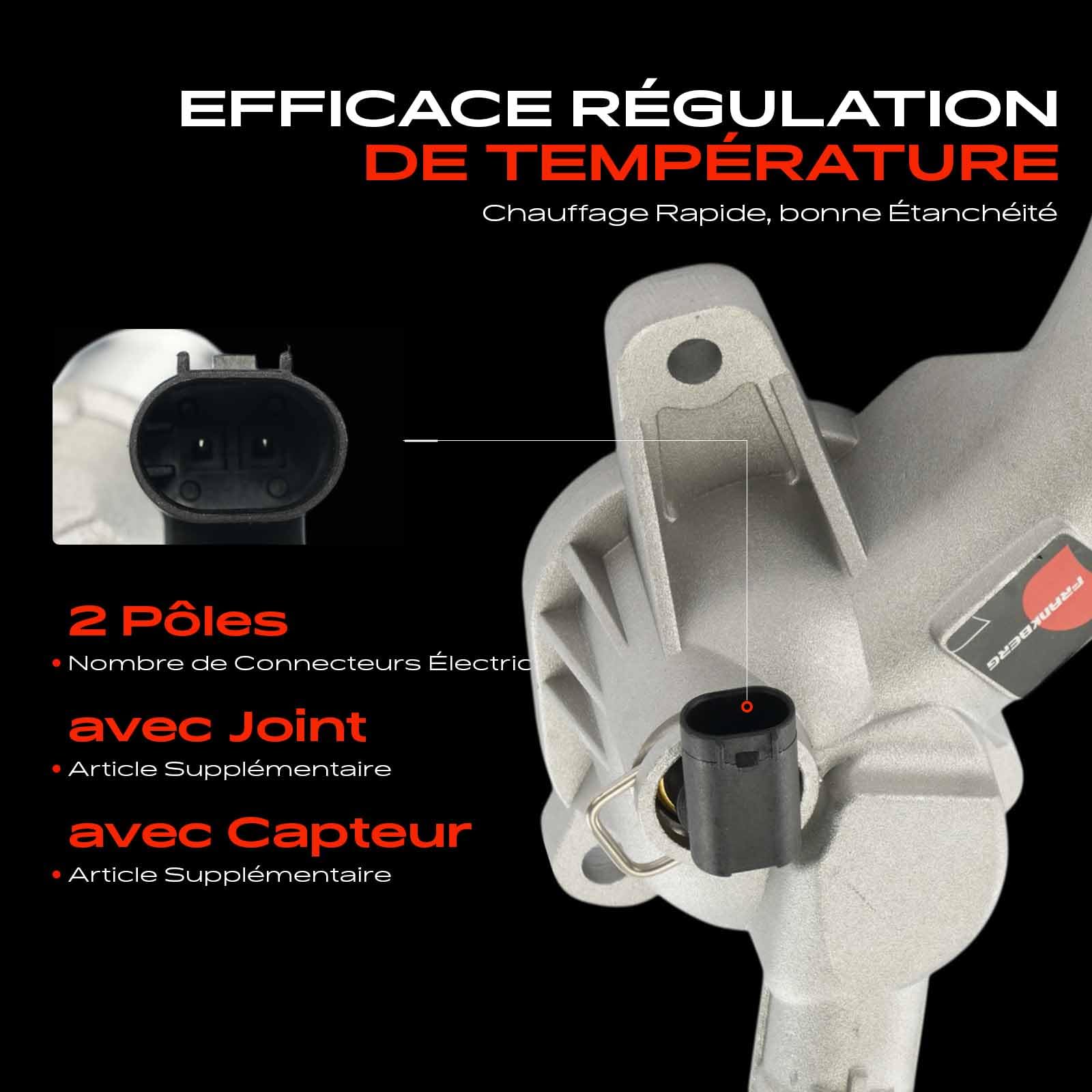 Frankberg Bride de liquide de refroidissement 902-846 | Compatible avec: Corsa D S07, Astra J Berline, Insignia A Berline G09, Cascada W13, Astra J P10, Corsa E X15