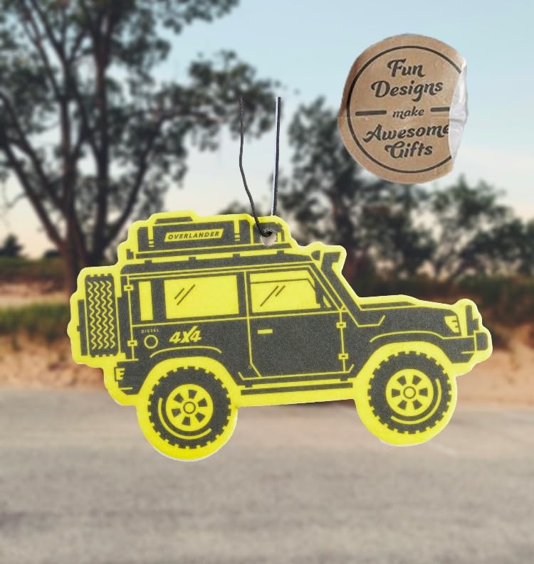 Image of Outdoor Adventure Car Air Freshener 4 Pack Scented With Premium Oils By Fresh Fresheners (Overland SUV)