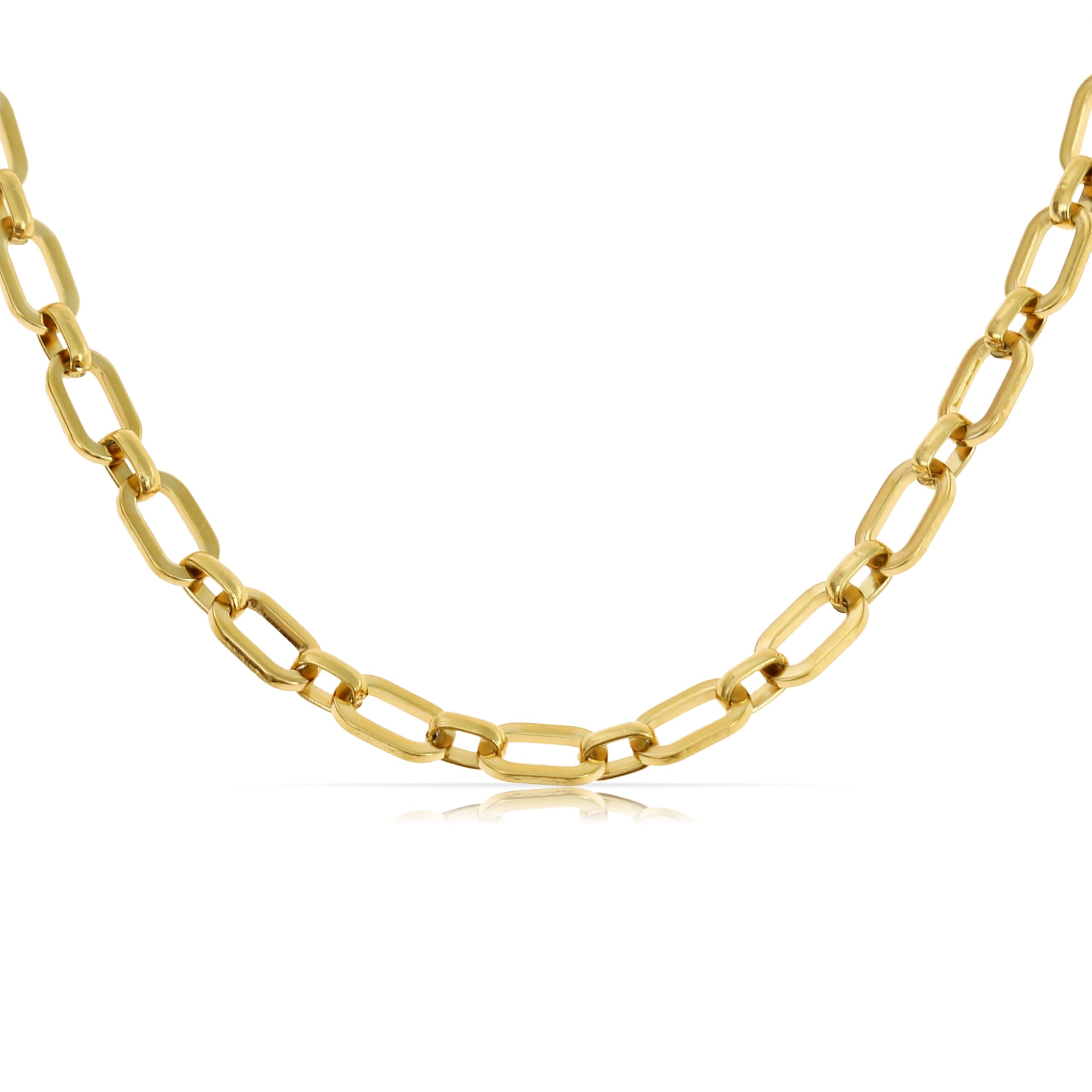 Made by Nami Glieder Halskette Damen Gold Edelstahl Sommer Schmuck 40 + 5 cm Länge Geschenk für Sie Wasserfest