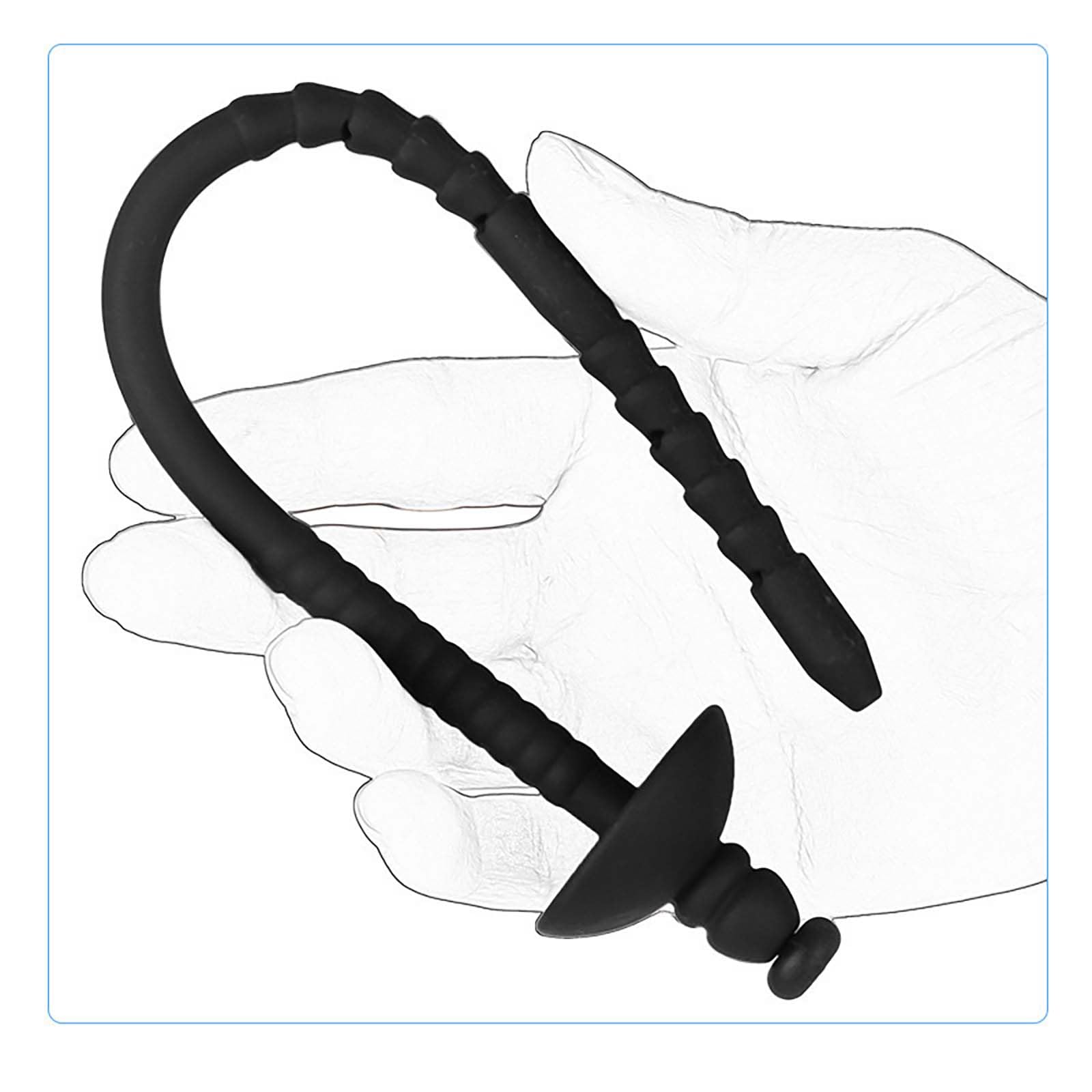 Asta vibrante liscia in 3 misure con siringa, speciale allungamento maschile per una minzione facile, set di allenamento speciale per uomini -D28IT (3 sizes combination)