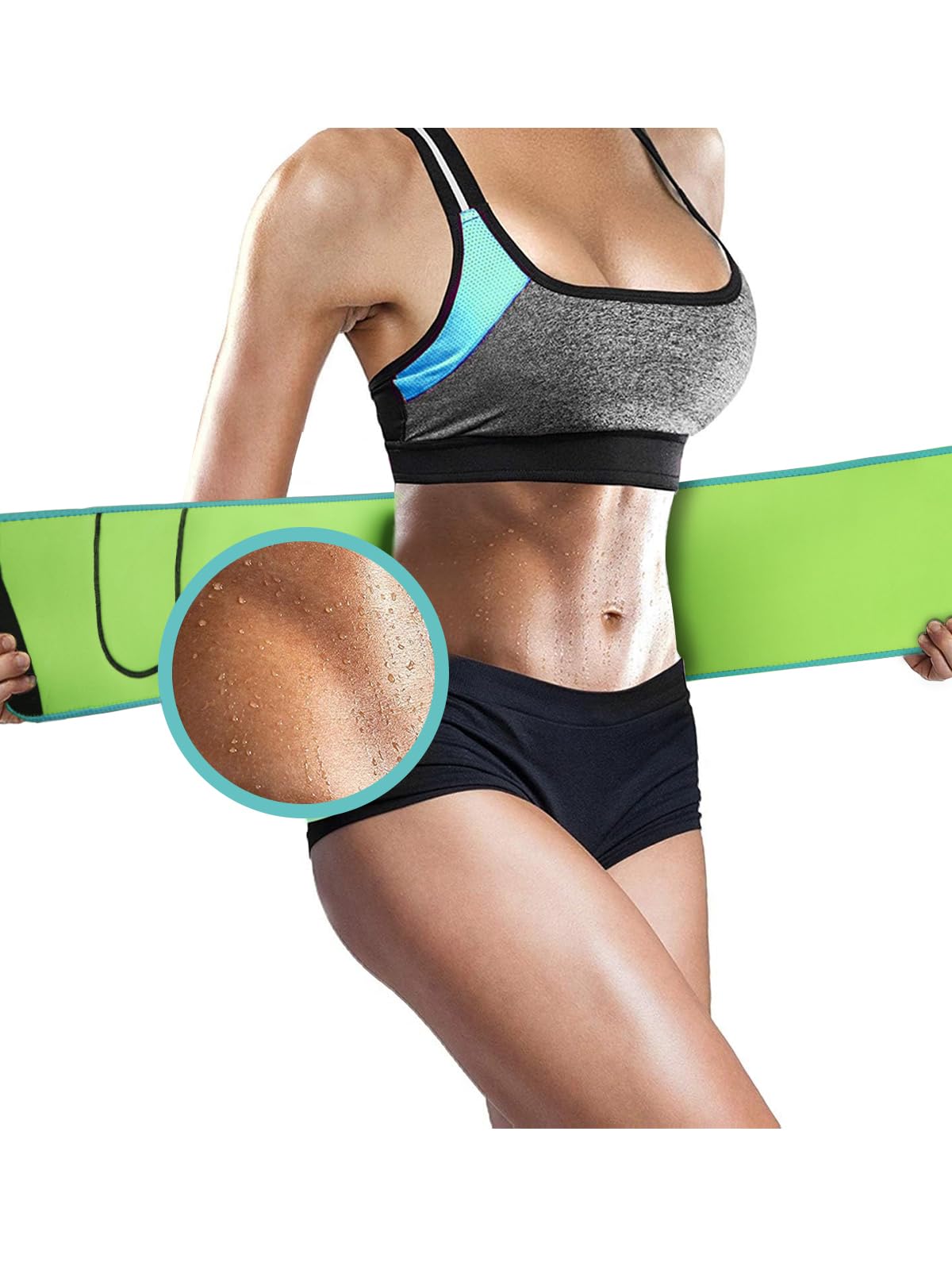 SYXUPAP Taillentrimmer für Damen und Herren, Taillentrainer, Neopren, Rückenstütze, Fitnesstrainer für Männer und Frauen, Laufen und Workout
