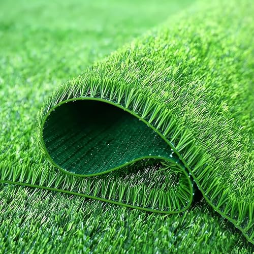 ZKBDBWTR Alfombra de Césped Artificial para Uso Interior y Exterior, Césped Sintético Realista de Alta Densidad de 2 cm de Altura para Balcones y Zonas para Mascotas(1x1m/3.2x3.2ft)