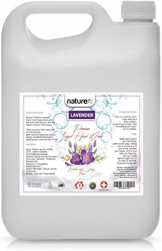 NatureX Antibacterial Lavender Hand Wash 5 Liter