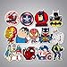 Later Lot de 40 autocollants Avengers Marvel Superman pour valise, ordinateur portable, téléphone, bagage