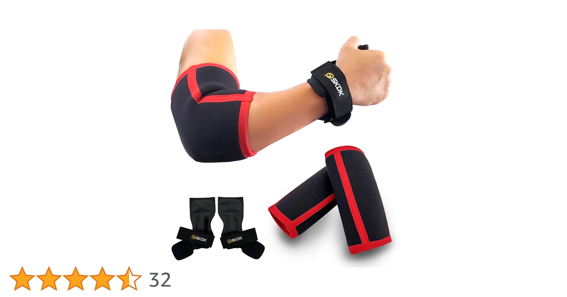 Amazon | OAOC 7mm肘サポーター&パワーグリップセット【現役