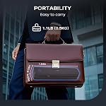 PRT Thermal Portable Printer Wireless for Travel, 203 DPI Inkless Bluetooth Support 8.5"x11" US Letter, A4, Compatible with iOS, Android, Laptop, Mobile Printer for Office, Vehicle, Home Use