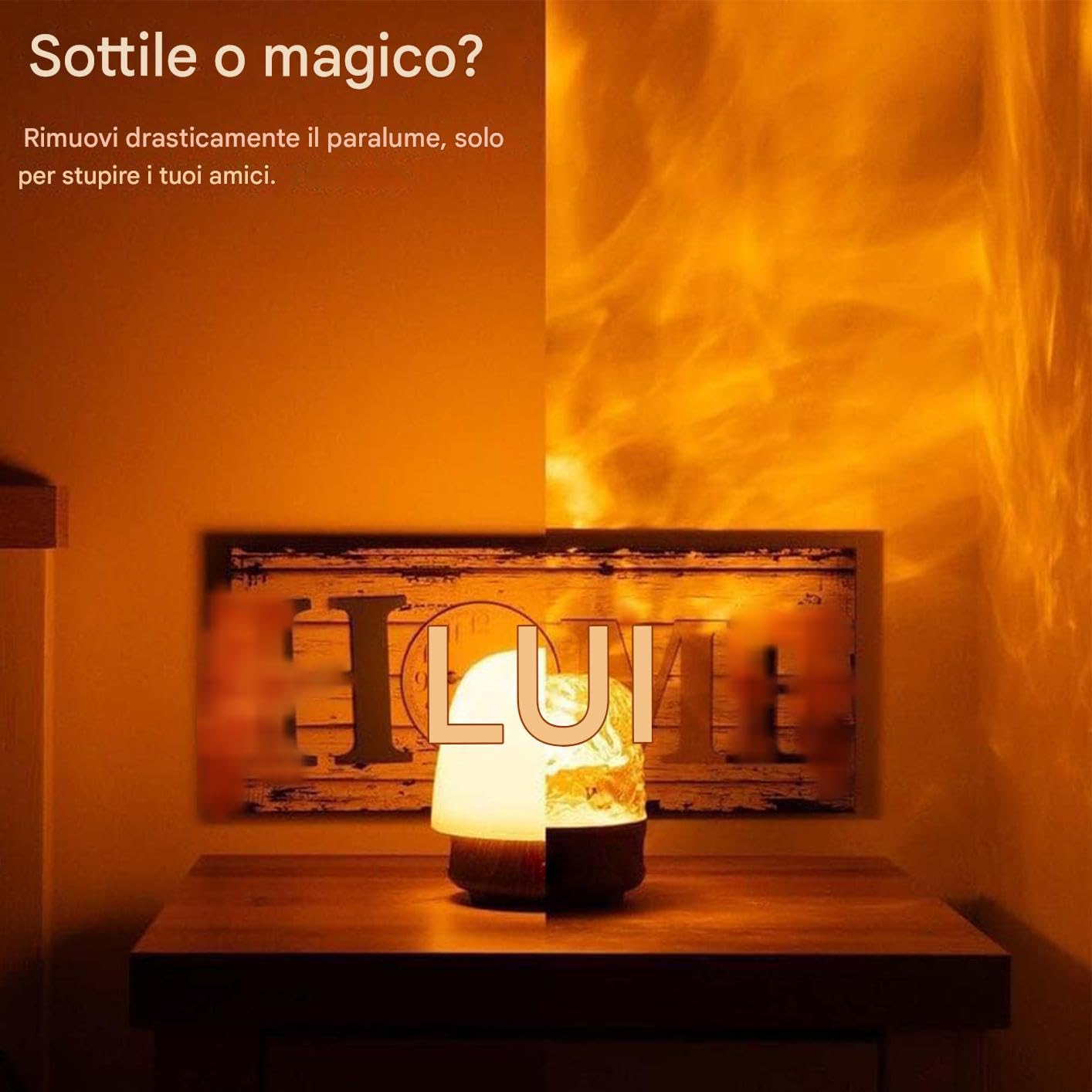 Lampada Luna Luce Notturna Illuminazione Ambientale Telecomando Arredo Casa | Lampada Tavolo Luna LED Con Altoparlante Per Camera Da , Scrivania, Bambini, Adulti, Compleanno