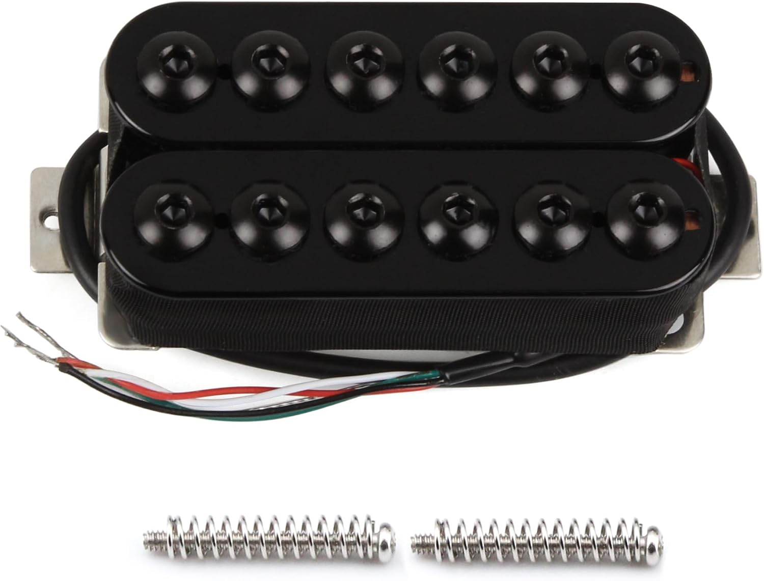 FLEOR Invader Style Guitar Humbucker Pickups High Output Ceramic Bridge Pickup for Electric Guitar Parts,White