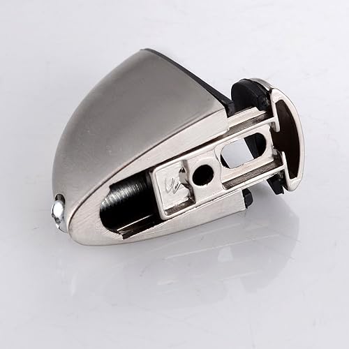 Miniatura 8 de Soporte ajustable de metal sólido para estante de maderavidrio, soporte de pared, 2 piezas o un par pequeño, níquel cepillado